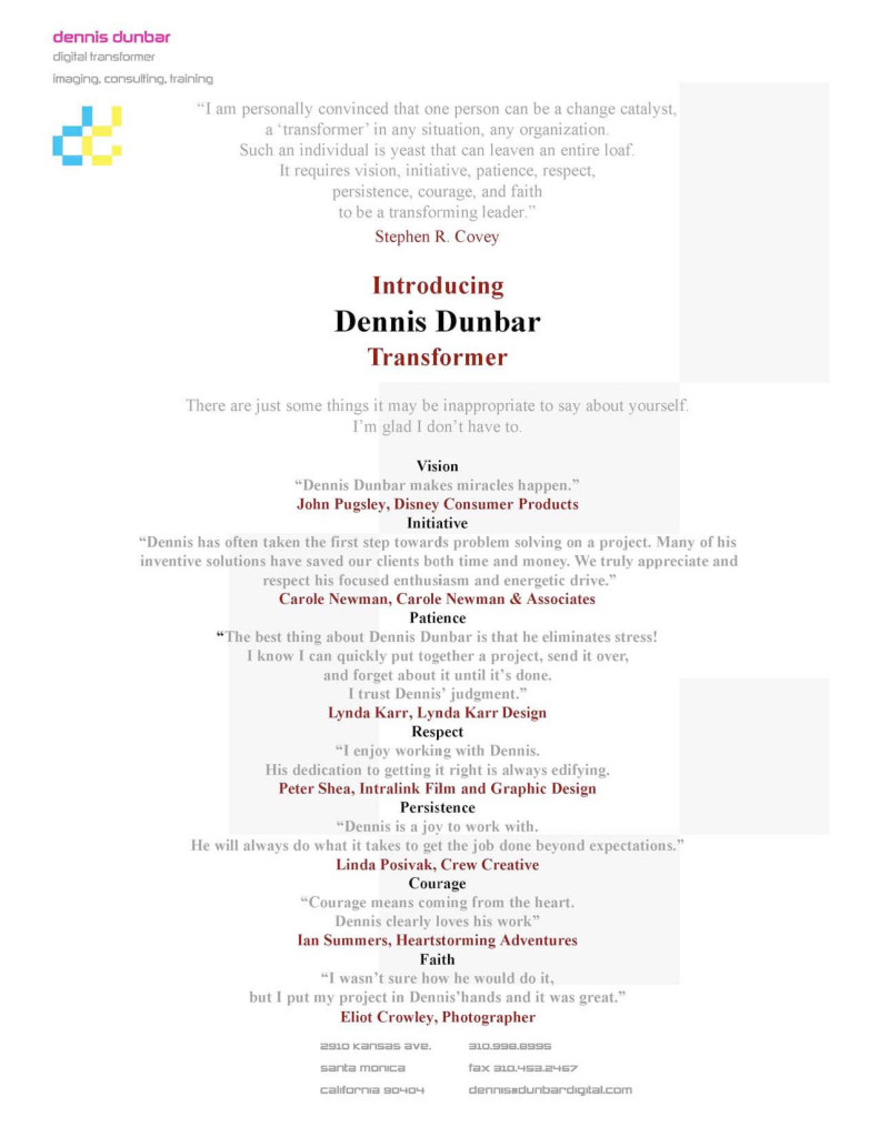 Microsoft Word - DDunbar Resume 2008.doc