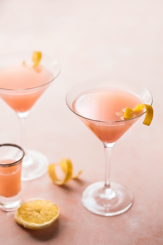 Pink cocktail