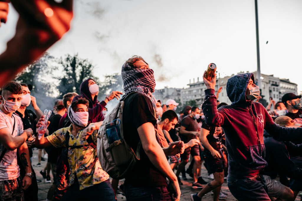 Belgrade Anti-lockdown protest